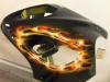 custom painted Suzuki Hayabusa (busa) with real (true) flame